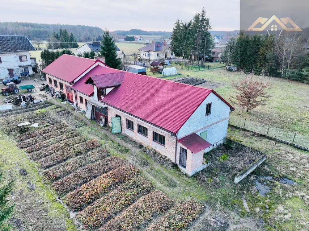 Budynek warsztatowo-garażowy z domem — zdjęcie 2, Dom na sprzedaż, Stare Żukowice, gm. Lisia Góra
