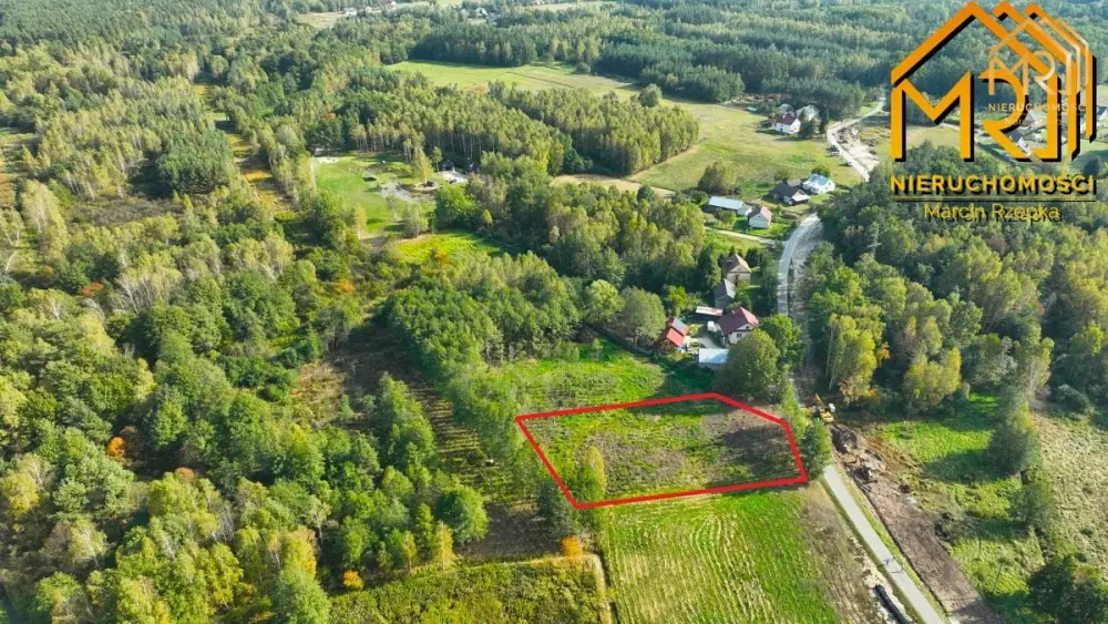 Działka budowlana 0,1376 m² – Pogórska Wola, gmina — Działka na sprzedaż, Pogórska Wola, gm. Skrzyszów