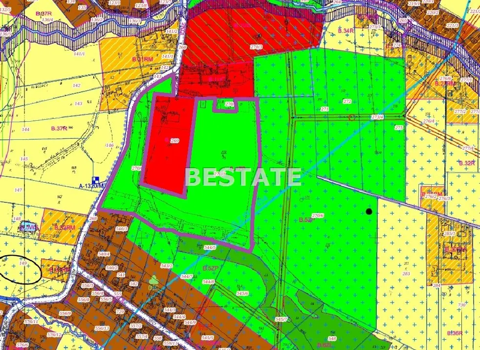 Działka inwestycyjna (usługi) 42 700 m², Burzyn — zdjęcie 6, Działka na sprzedaż, Burzyn, gm. Tuchów