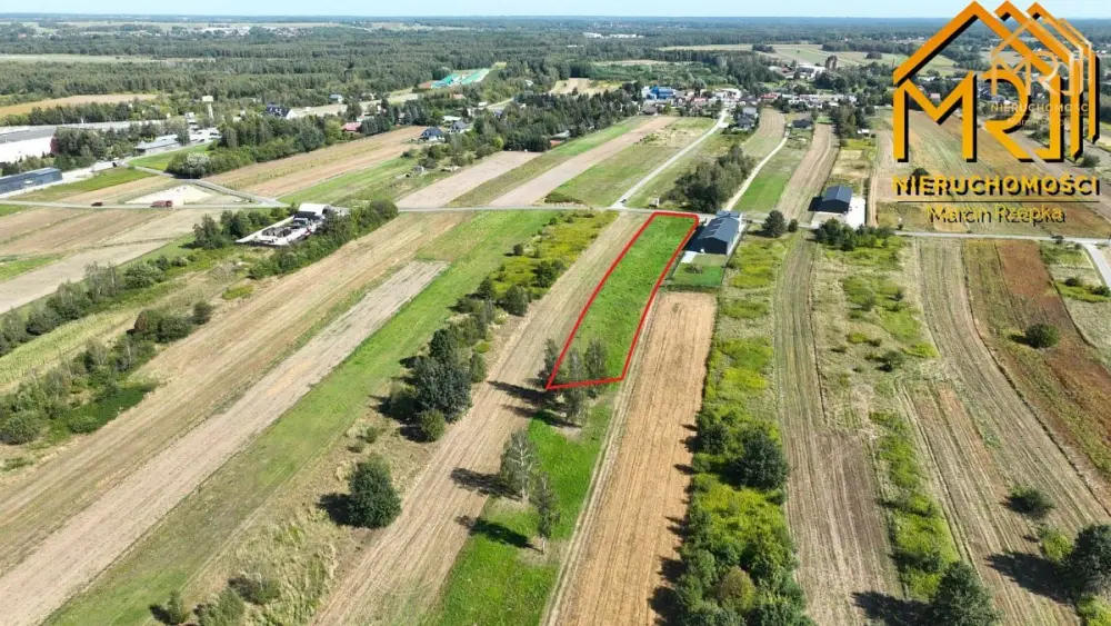 Działka usługowo-produkcyjna 3462 m² – przy granic — Działka na sprzedaż, Skrzyszów, Tarnów
