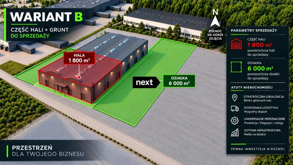 HALA PRZEMYSŁOWA Z GRUNTEM TARNÓW, ul.Kryształowa — zdjęcie 4, Lokal użytkowy na sprzedaż, Klikowa, Tarnów