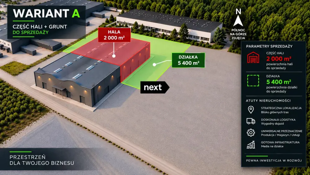 HALA PRZEMYSŁOWA Z GRUNTEM TARNÓW, ul.Kryształowa — zdjęcie 5, Lokal użytkowy na sprzedaż, Klikowa, Tarnów