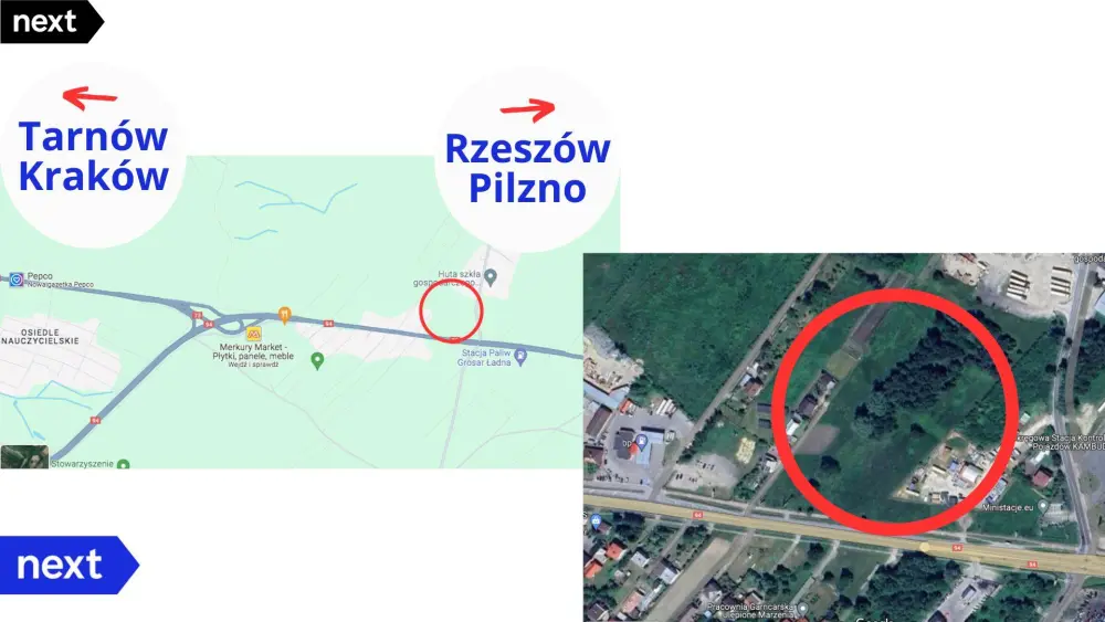 Idealna działka inwestycyjna w Ładnej przy 4E40 — zdjęcie 2, Działka na sprzedaż, Ładna, gm. Skrzyszów