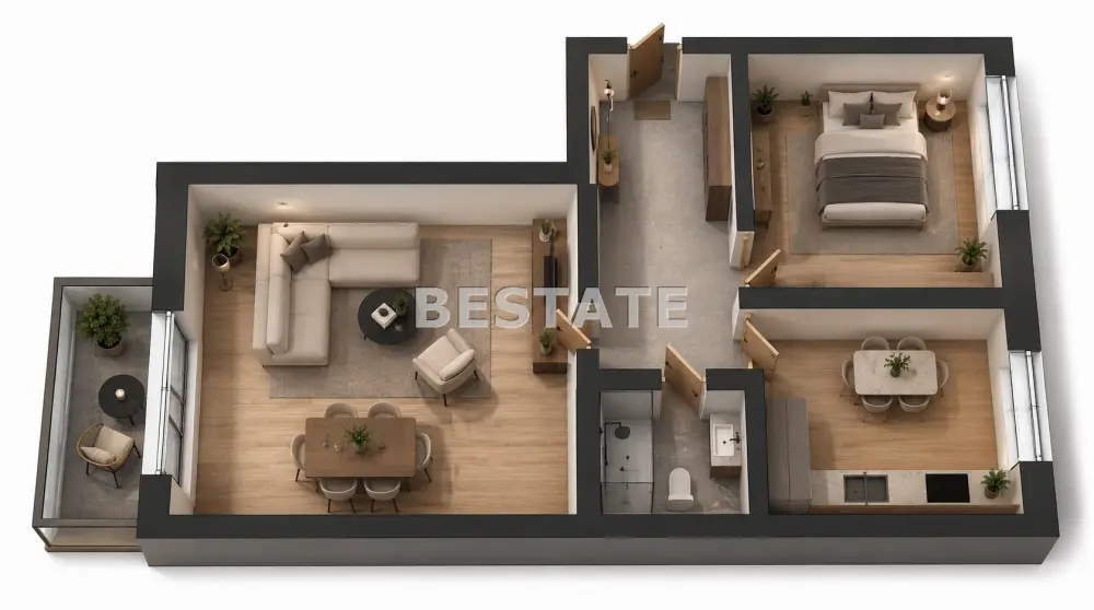 Mieszkanie 2-pokojowe 49 m², Tarnów — zdjęcie 9, Mieszkanie na sprzedaż, Grabówka, Tarnów