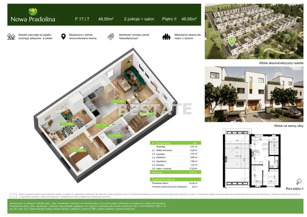 Mieszkanie 3-pokojowe 49 m², Tarnów — zdjęcie 2, Mieszkanie na sprzedaż, Rzędzin, Tarnów