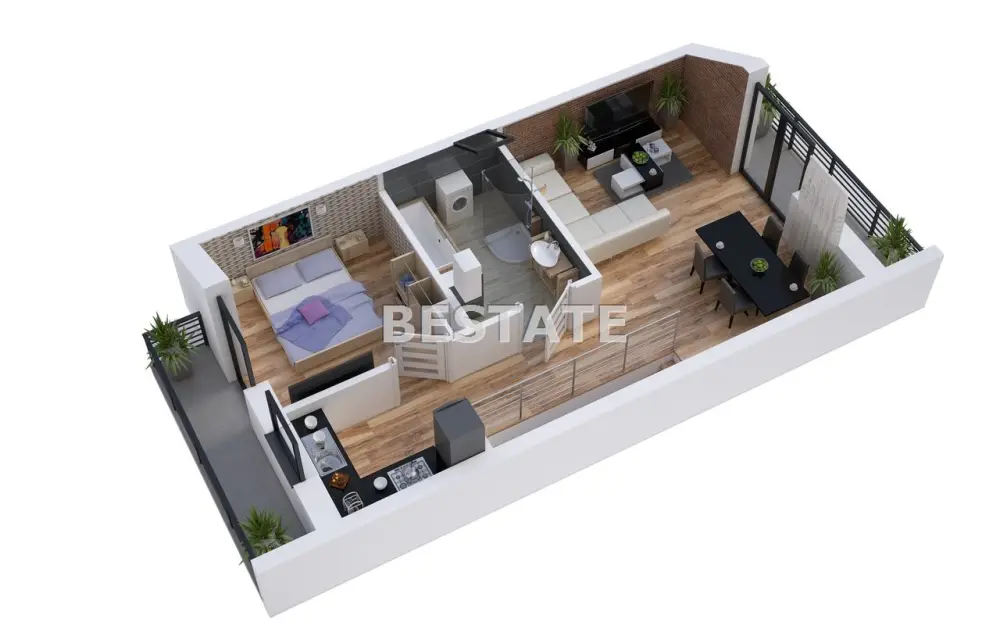 Mieszkanie 3-pokojowe 60 m², Tarnów — zdjęcie 7, Mieszkanie na sprzedaż, Gumniska-Zabłocie, Tarnów