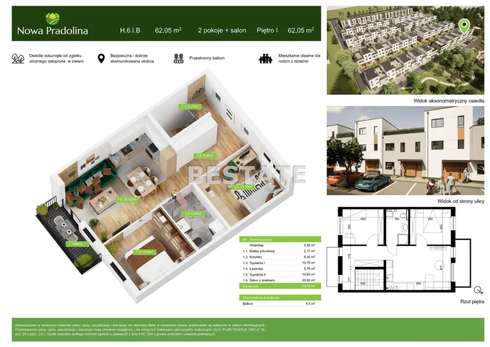 Mieszkanie 3-pokojowe 62 m², Tarnów — zdjęcie 2, Mieszkanie na sprzedaż, Rzędzin, Tarnów