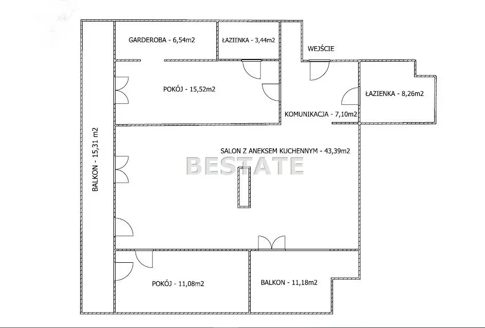 Mieszkanie 3-pokojowe 95 m², Tarnów — zdjęcie 10, Mieszkanie na sprzedaż, Zielone, Tarnów