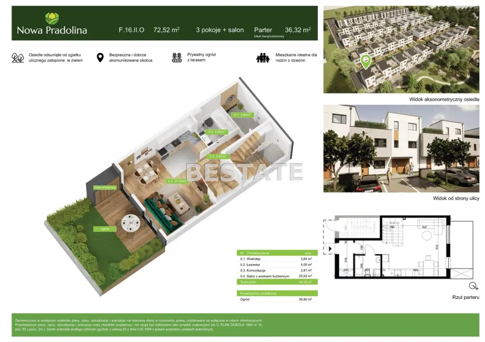 Mieszkanie 4-pokojowe 73 m², Tarnów — zdjęcie 2, Mieszkanie na sprzedaż, Rzędzin, Tarnów