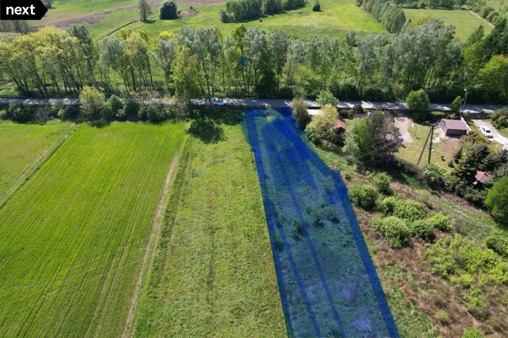 Piękna długa działka w Pogórskiej Woli — zdjęcie 2, Działka na sprzedaż, Pogórska Wola, gm. Skrzyszów
