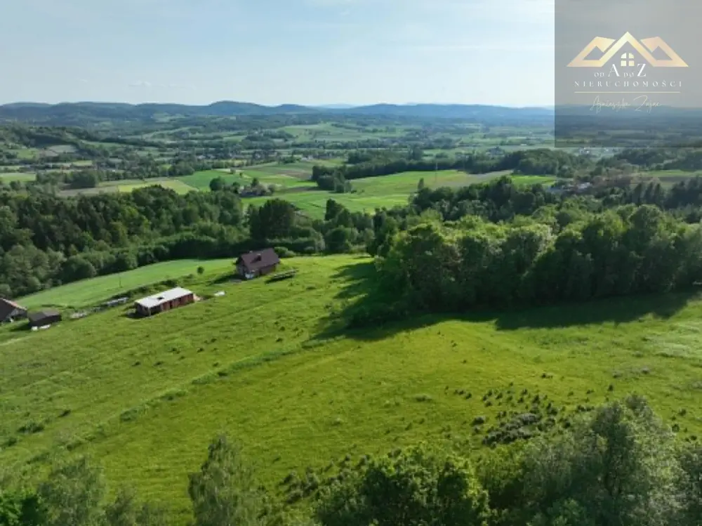 Widokowa działka na panoramę gór — zdjęcie 2, Działka na sprzedaż, Siemiechów, gm. Gromnik