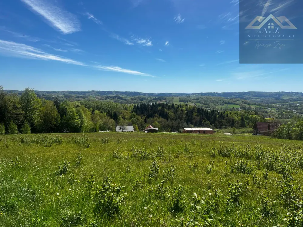 Widokowa działka na Pogórze i Tatry — zdjęcie 2, Działka na sprzedaż, Siemiechów, gm. Gromnik